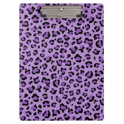 Porte-bloc Leopard Print, Léopard Spots, Purple Leopard (Devant)