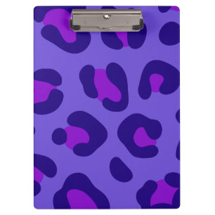 Porte-bloc "Leopard violet électrique"