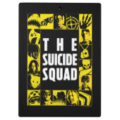 Porte-bloc L'équipe du suicide | Blocs d'icônes jaune et noir (Dos)
