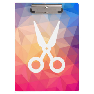 Porte-bloc Les cheveux coupent le symbole