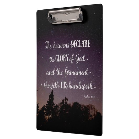 Porte-bloc Les cieux déclarent la gloire de Dieu (Gauche)