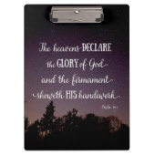 Porte-bloc Les cieux déclarent la gloire de Dieu (Devant)