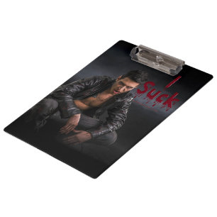 Porte-bloc Les crocs de la pâle figure vampirique d'Halloween