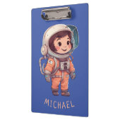 Porte-bloc Les enfants astronautes dans les planètes spatiale (Gauche)