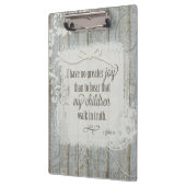 Porte-bloc Les enfants marchent dans la vérité - 3 Jean 1:4 (Gauche)