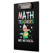 Porte-bloc Les Enseignants En Mathématiques Sont Mathiques (Gauche)