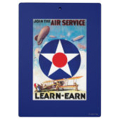 Porte-bloc LES Etats-Unis - Joignez le service aérien (Dos)