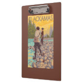 Porte-bloc Les femmes pilotent la pêche - Clackamas, Orégon (Gauche)