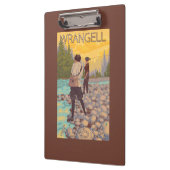 Porte-bloc Les femmes pilotent la pêche - Wrangell, Alaska (Gauche)