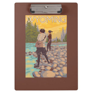 Porte-bloc Les femmes pilotent la pêche - Wyoming