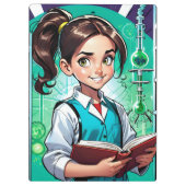 Porte-bloc Les filles adorent la science ! (Dos)
