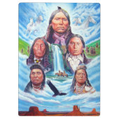 Porte-bloc Les Indiens d'Amérique célèbres chefs indiens peig (Dos)