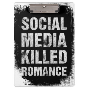 Porte-bloc Les Médias Sociaux Ont Tué La Romance