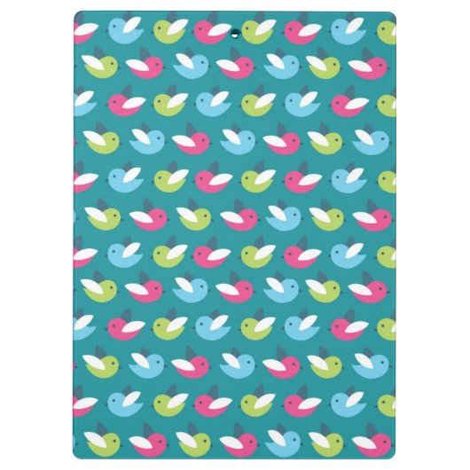 Porte-bloc Les oiseaux modèlent le bleu (Dos)