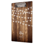 Porte-bloc Les quirlandes électriques en bois rustiques ont (Gauche)