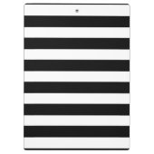 Porte-bloc Les rayures noires et blanches chics ont (Dos)