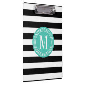 Porte-bloc Les rayures noires et blanches chics ont (Swatch)