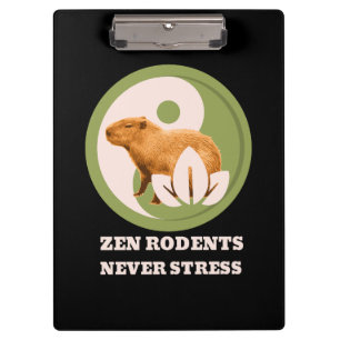 Porte-bloc Les rongeurs Zen ne stressent jamais Capybara