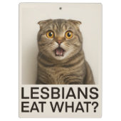 Porte-bloc Lesbians Eat What Funny (Dos)