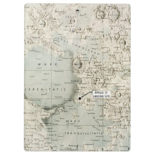 PORTE-BLOC L'ESPACE : LUNE MAP, 1972 (Dos)