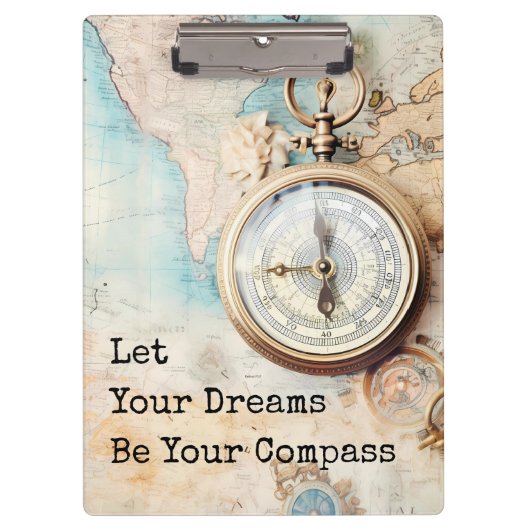 Porte-bloc Let Your Dreams Be Your Compass (Devant)
