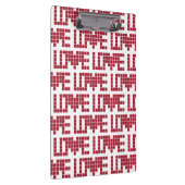 Porte-bloc LETTRE carré d'amour rouge mou (Swatch)