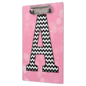 Porte-bloc Lettre Chevron A sur Bubblegum rose (Gauche)
