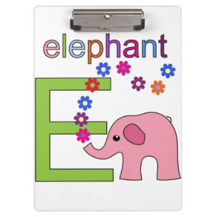 Porte-bloc LETTRE Éléphante E Porte - bloc