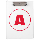 PORTE-BLOC LETTRE INITIALE MODERNE MODÈLE CHIC CHAUD (Devant)