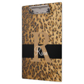 Porte-bloc Lettre initiale R Porte - bloc Leopard Monogramme (Gauche)