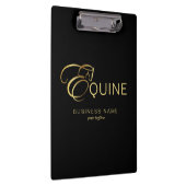 Porte-bloc Lettre monogramme E Cheval en or (Swatch)
