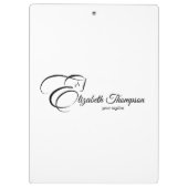 Porte-bloc Lettre monogramme E Horse (Dos)