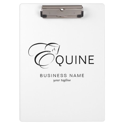 Porte-bloc Lettre monogramme E Horse (Devant)