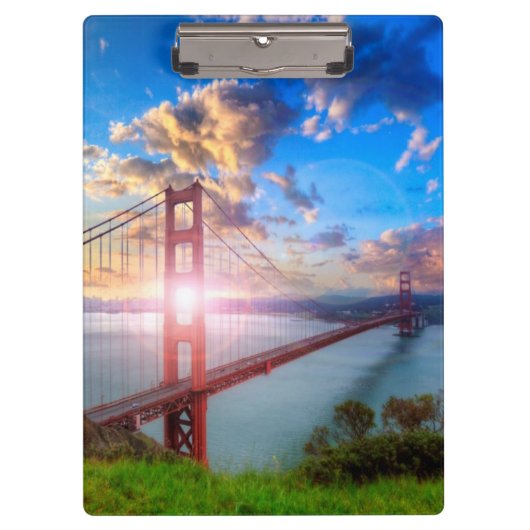 Porte-bloc Lever de soleil de Golden Gate (Devant)