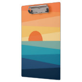 Porte-bloc lever de soleil géométrique Abstrait (Gauche)