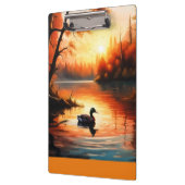 Porte-bloc Lever de soleil sur le lac (Gauche)