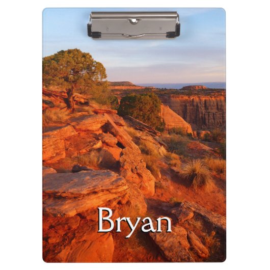 Porte-bloc Lever de soleil sur le sentier Grand View au monum (Devant)