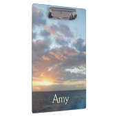 Porte-bloc Lever du soleil sur Sea I Pastel Seascape (Swatch)