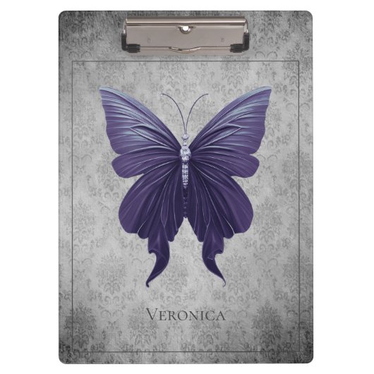 Porte-bloc libellule à bijoux pourpre (Devant)