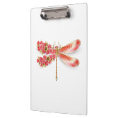 Porte-bloc libellule de fleurs avec sakura de bijoux (Gauche)