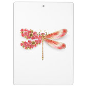 Porte-bloc libellule de fleurs avec sakura de bijoux (Dos)