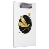 Porte-bloc libellule d'or en cercle noir (Swatch)