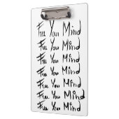 Porte-bloc LIBÉREZ VOTRE ESPRIT ! Citation calligraphie motiv (Gauche)