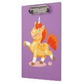 Porte-bloc Licorne orange drôle (Gauche)