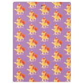 Porte-bloc Licorne orange drôle (Dos)