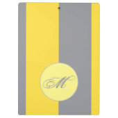 Porte-bloc Light Yellow and Soft Gray Customize (Dos)