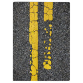 Porte-bloc Ligne double jaune déclinée (Dos)