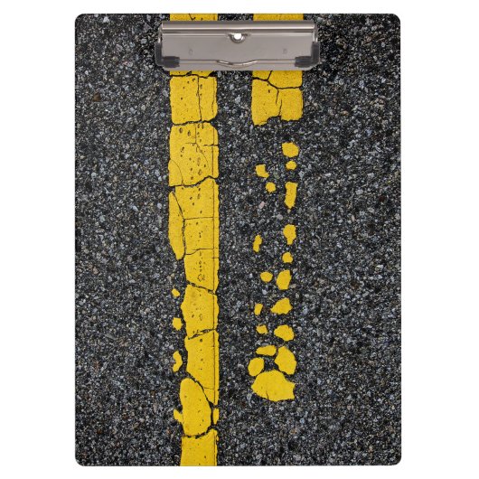 Porte-bloc Ligne double jaune déclinée (Devant)