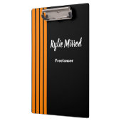 Porte-bloc Lignes de bandes orange noir (Gauche)