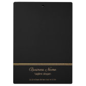 Porte-bloc Lignes de Parties scintillant d'or (Dos)